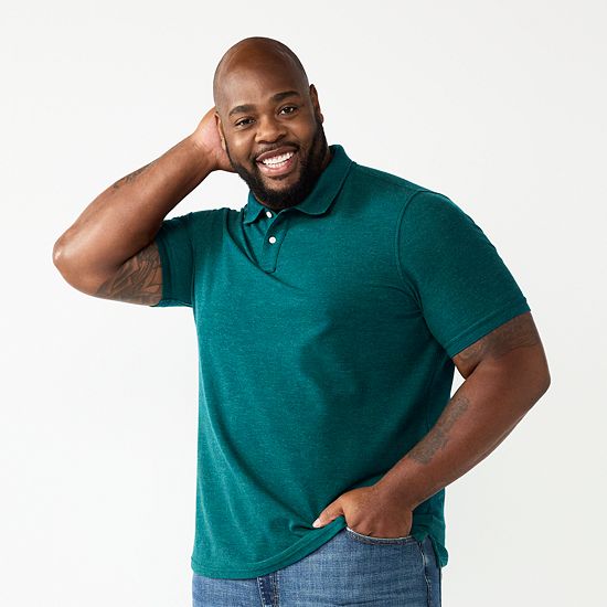 Big & Tall Sonoma Goods For Life® Short Sleeve Pique Polo