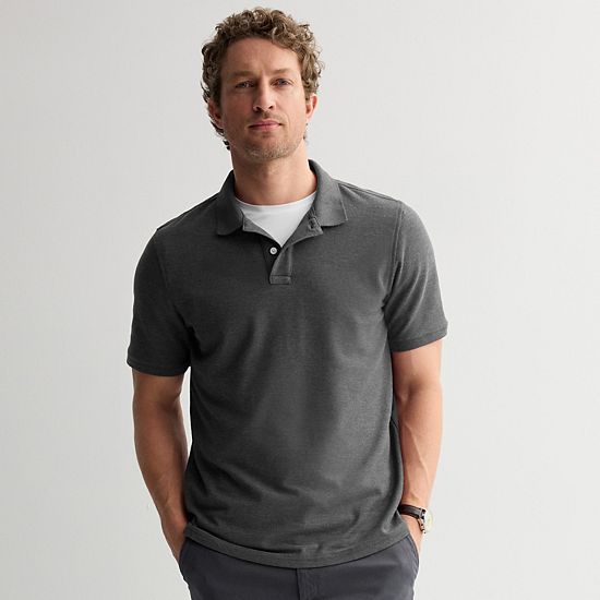 Men's Sonoma Goods For Life® Short Sleeve Relaxed Fit Pique Polo