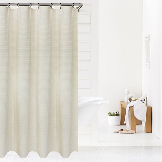 Sonoma Goods For Life® Solid Striped Shower Curtain