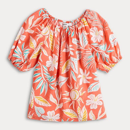 Petite Sonoma Goods For Life® Femme Peasant Top