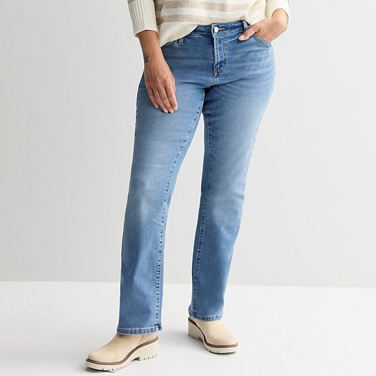 Women's Sonoma Goods For Life® Curvy Mid Rise Bootcut Jeans