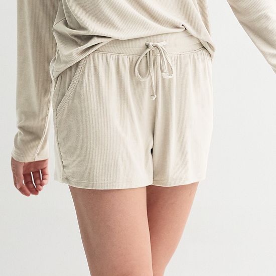 Women's Sonoma Goods For Life® Ribbed Pajama Shorts