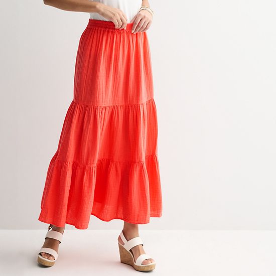 Women's Sonoma Goods For Life® Double Weave Maxi Skirt