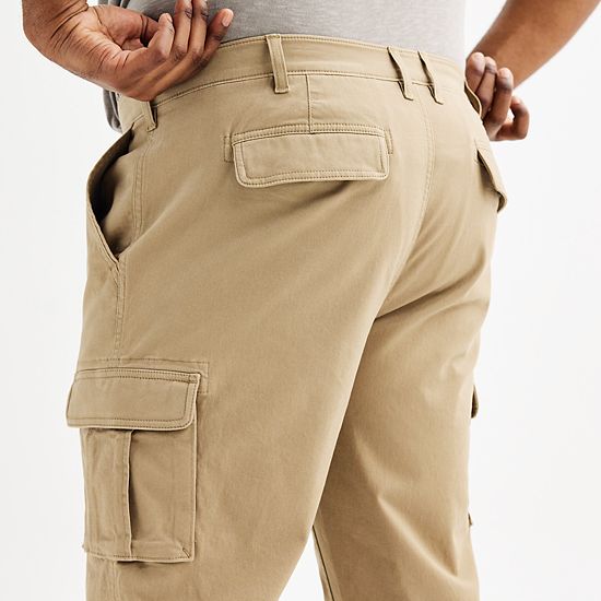 Big & Tall Sonoma Goods For Life® Flexwear Straight-Fit Cargo Pants