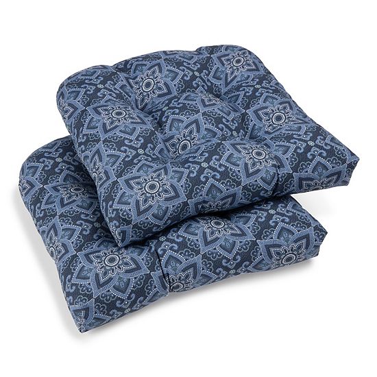 Sonoma Goods For Life® Indoor Outdoor 2-piece Single Wicker Chair Cushion Set
