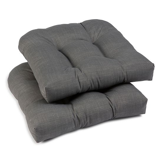 Sonoma Goods For Life® Indoor Outdoor 2-piece Single Wicker Chair Cushion Set