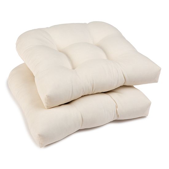 Sonoma Goods For Life® Indoor Outdoor 2-piece Single Wicker Chair Cushion Set