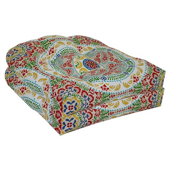 Sonoma Goods For Life® Indoor Outdoor 2-piece Single Wicker Chair Cushion Set