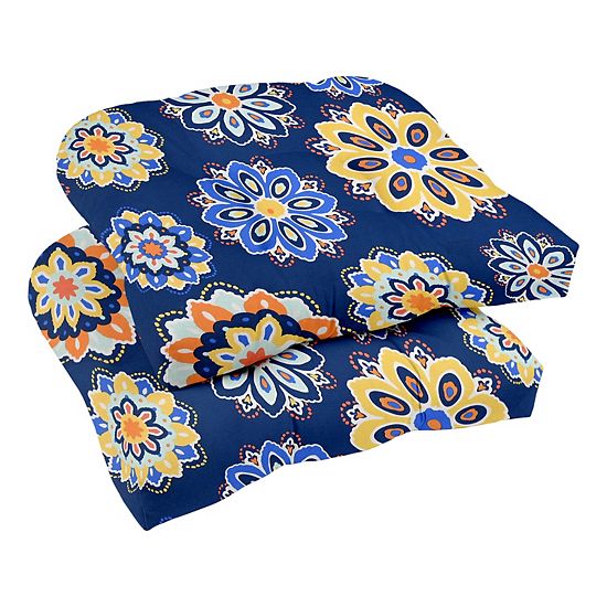 Sonoma Goods For Life® Indoor Outdoor 2-piece Single Wicker Chair Cushion Set