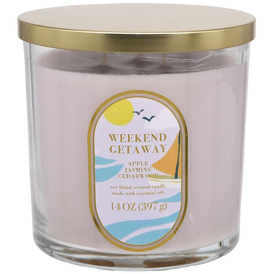 Sonoma Goods For Life® Weekend Getaway 14-oz. 3-Wick Candle Jar