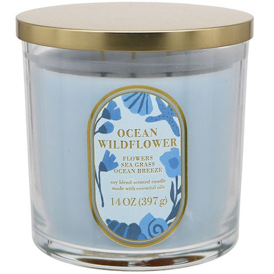 Sonoma Goods For Life® 14-oz. Ocean Wild Flowers Candle Jar