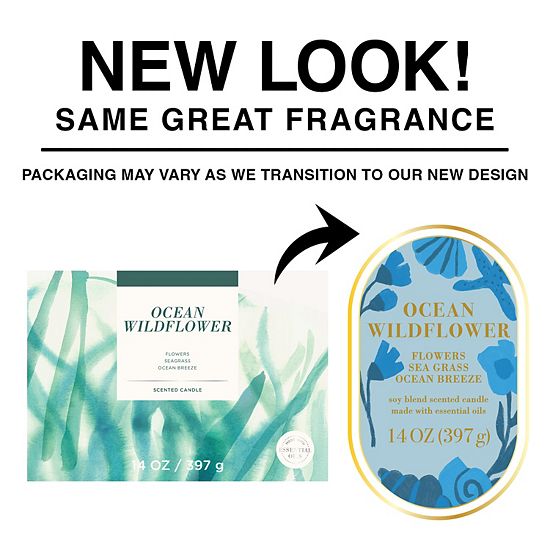 Sonoma Goods For Life® 14-oz. Ocean Wild Flowers Candle Jar