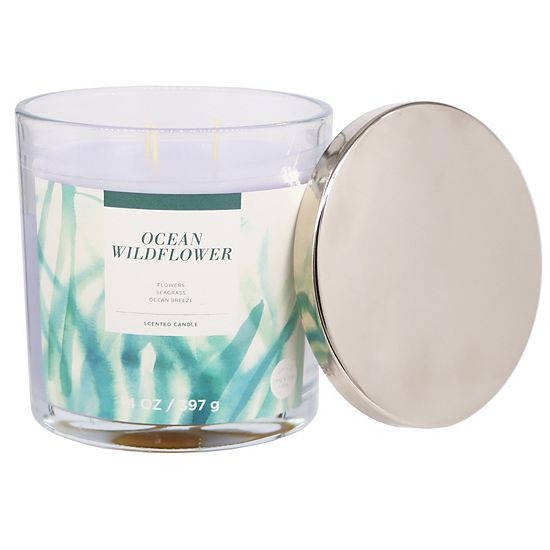 Sonoma Goods For Life® 14-oz. Ocean Wild Flowers Candle Jar