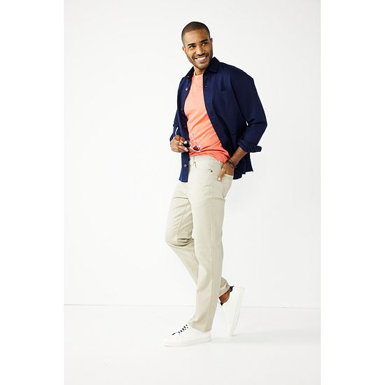 Men's Sonoma Goods For Life® Flexwear Straight-Fit 5-Pocket Everyday Pant