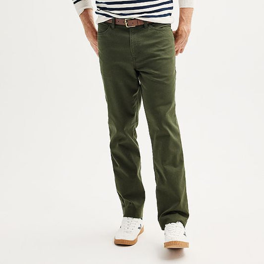 Men's Sonoma Goods For Life® Flexwear Straight-Fit 5-Pocket Everyday Pant