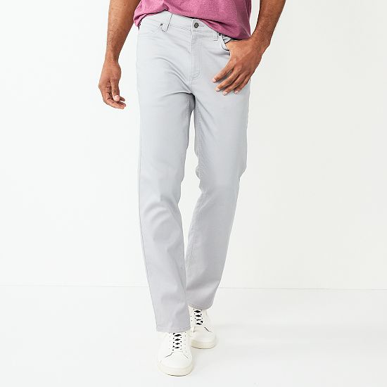 Men's Sonoma Goods For Life® Flexwear Straight-Fit 5-Pocket Everyday Pant