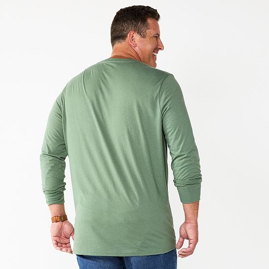 Big & Tall Sonoma Goods For Life® Supersoft Long Sleeve Crewneck Tee
