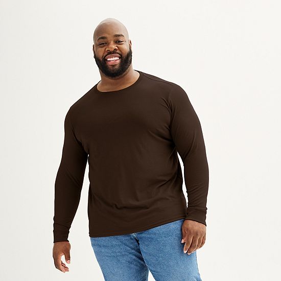 Big & Tall Sonoma Goods For Life® Supersoft Long Sleeve Crewneck Tee