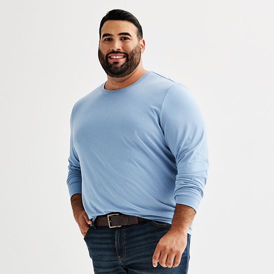 Big & Tall Sonoma Goods For Life® Supersoft Long Sleeve Crewneck Tee