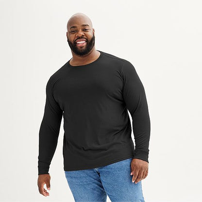 Big & Tall Sonoma Goods For Life® Supersoft Long Sleeve Crewneck Tee