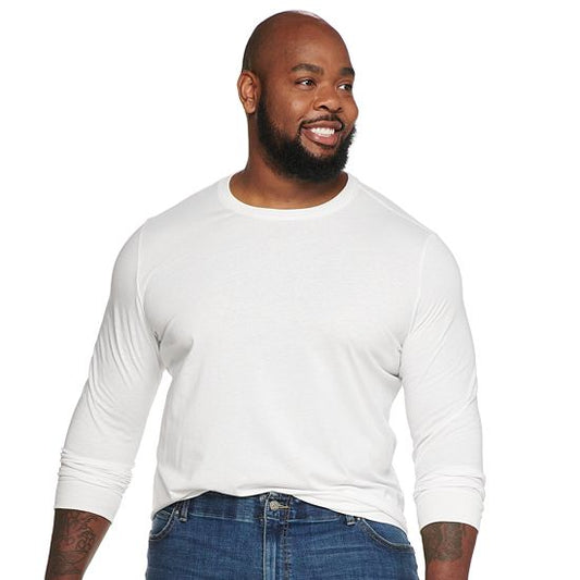 Big & Tall Sonoma Goods For Life® Supersoft Long Sleeve Crewneck Tee