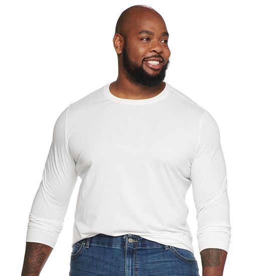 Big & Tall Sonoma Goods For Life® Supersoft Long Sleeve Crewneck Tee