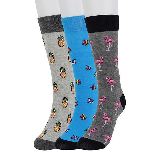 Men's Sonoma Goods For Life® 3-pack Mixed Novelty Socks