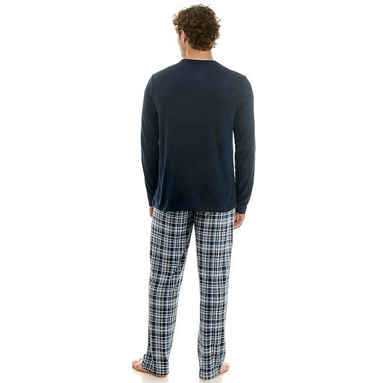 Men's Sonoma Goods For Life® Supersoft Ribbed 2-pc. Pajama Top & Pajama Pant Set
