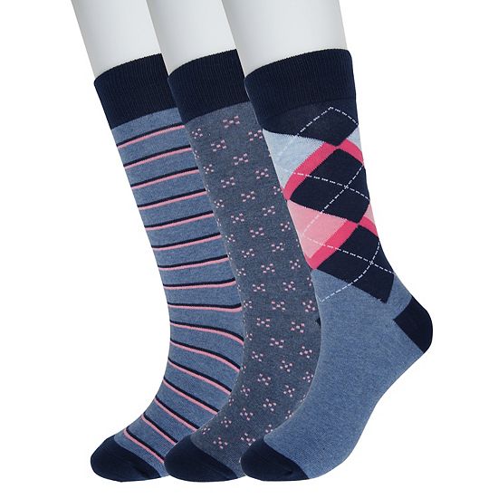 Men's Sonoma Goods For Life® 3-pack Patterned Dress Socks