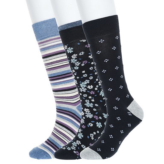 Men's Sonoma Goods For Life® 3-pack Patterned Dress Socks
