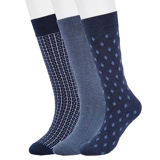 Men's Sonoma Goods For Life® 3-pack Patterned Dress Socks
