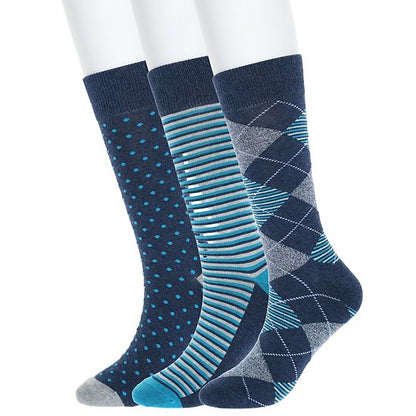 Men's Sonoma Goods For Life® 3-pack Patterned Dress Socks