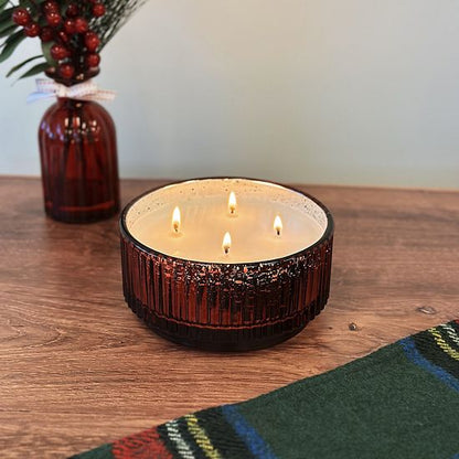 Sonoma Goods For Life® Winter Berry & Spruce Decorative Glass Candle