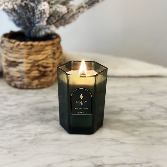 Sonoma Goods For Life® Balsam Fir Scented Wooden Wick Candle 7.3-oz.