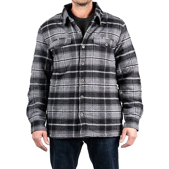 Men's Sonoma Goods For Life® Flannel Sherpa-Lined Shirt Jacket