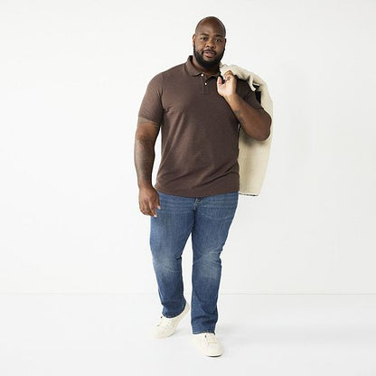 Big & Tall Sonoma Goods For Life® Short Sleeve Pique Polo