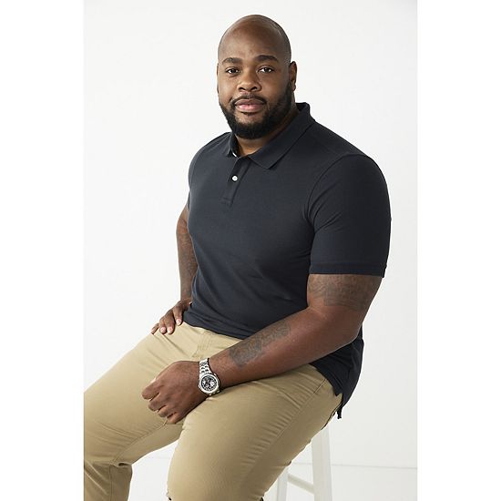Big & Tall Sonoma Goods For Life® Short Sleeve Pique Polo