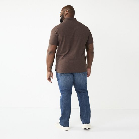 Big & Tall Sonoma Goods For Life® Short Sleeve Pique Polo
