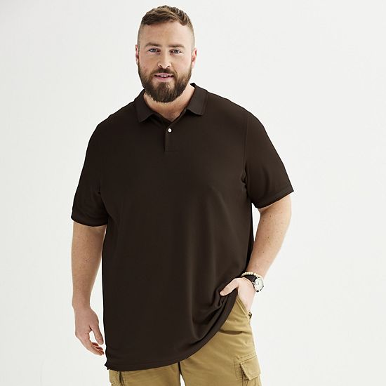 Big & Tall Sonoma Goods For Life® Short Sleeve Pique Polo