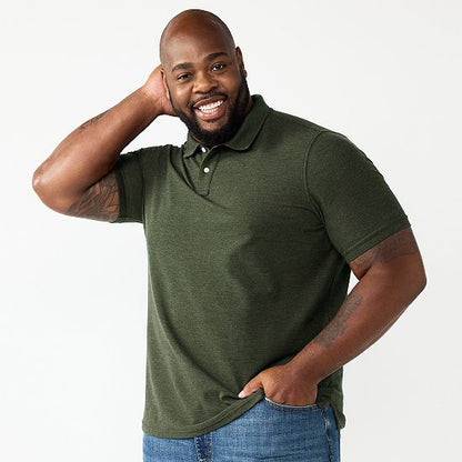 Big & Tall Sonoma Goods For Life® Short Sleeve Pique Polo