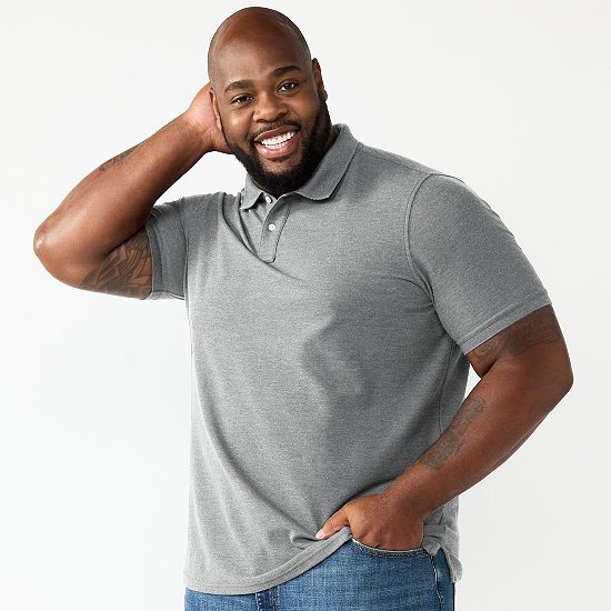 Big & Tall Sonoma Goods For Life® Short Sleeve Pique Polo
