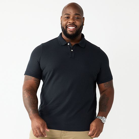 Big & Tall Sonoma Goods For Life® Short Sleeve Pique Polo