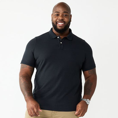 Big & Tall Sonoma Goods For Life® Short Sleeve Pique Polo
