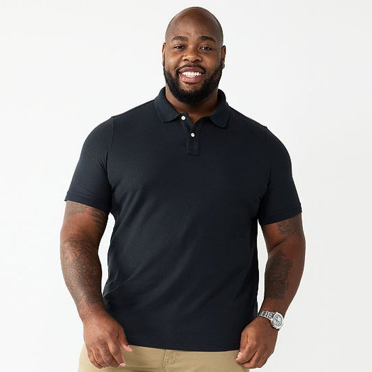 Big & Tall Sonoma Goods For Life® Short Sleeve Pique Polo