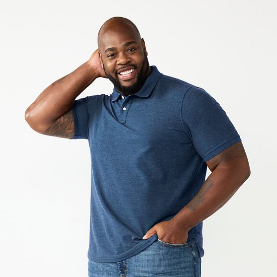 Big & Tall Sonoma Goods For Life® Short Sleeve Pique Polo