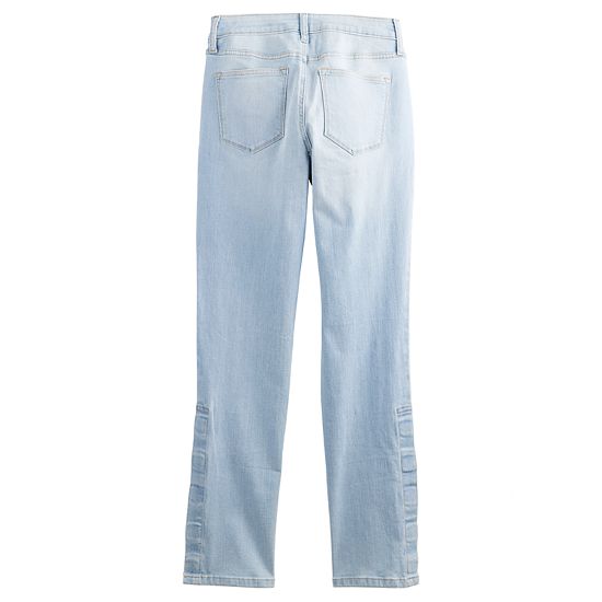 Women's Sonoma Goods For Life® Adaptive Easy Dressing Mid-Waisted Straight Leg Jeans