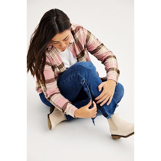 Women's Sonoma Goods For Life® Adaptive Easy Dressing Mid-Waisted Straight Leg Jeans