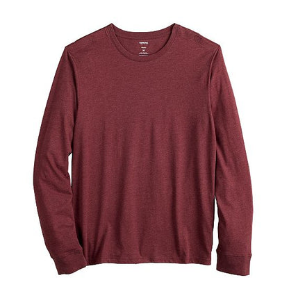 Men's Adaptive Sonoma Goods For Life® Easy Dressing Long Sleeve Crew Tee