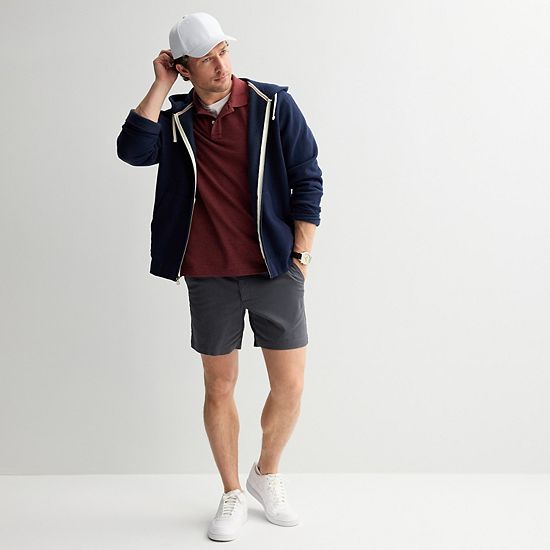 Men's Sonoma Goods For Life® Short Sleeve Relaxed Fit Pique Polo
