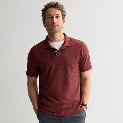Men's Sonoma Goods For Life® Short Sleeve Relaxed Fit Pique Polo